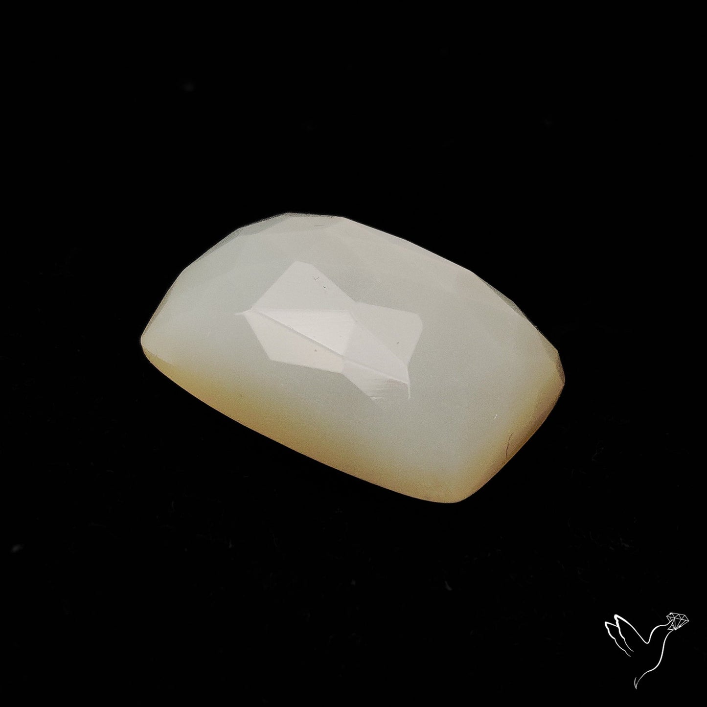 Rose Cut White Moonstone