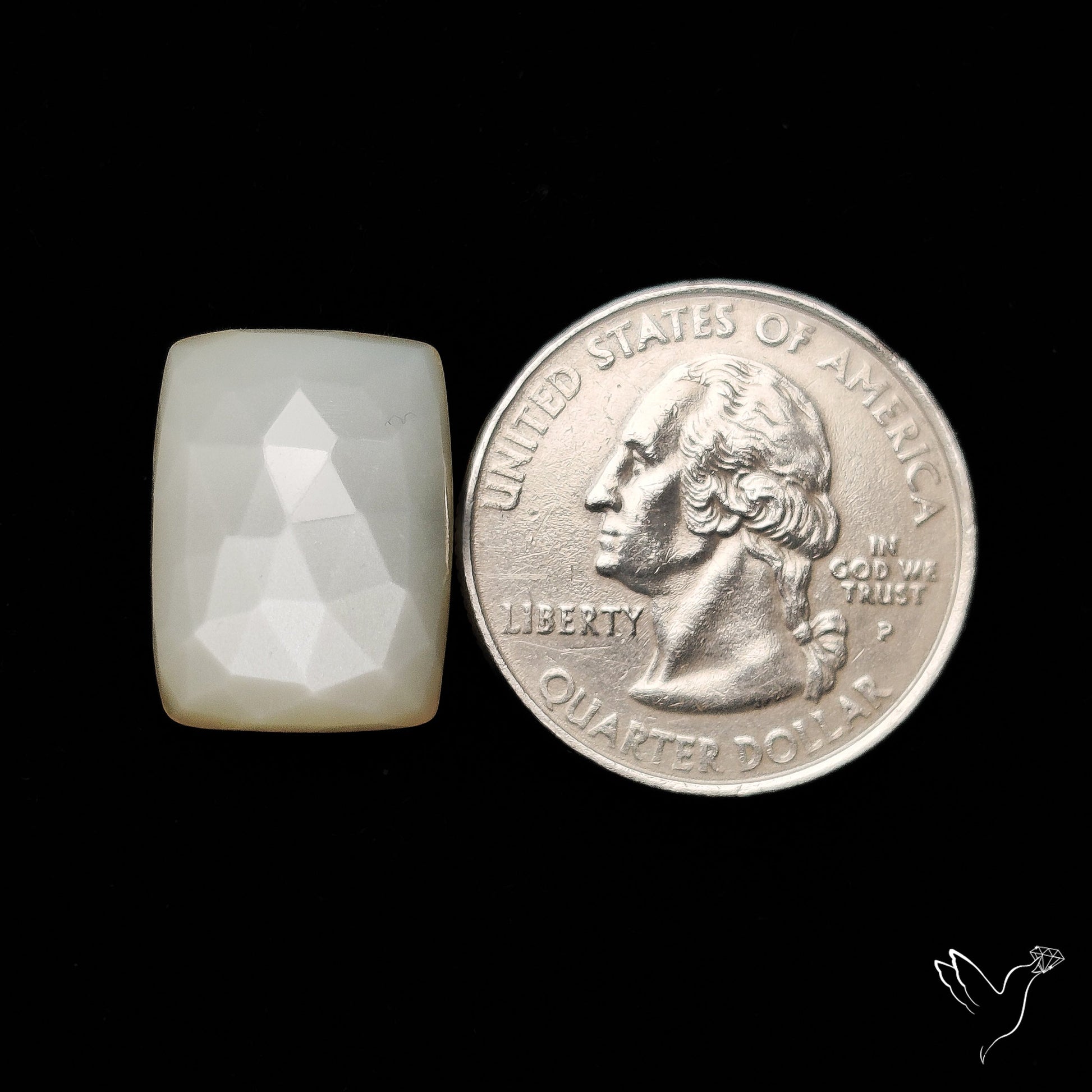 Rose Cut White Moonstone