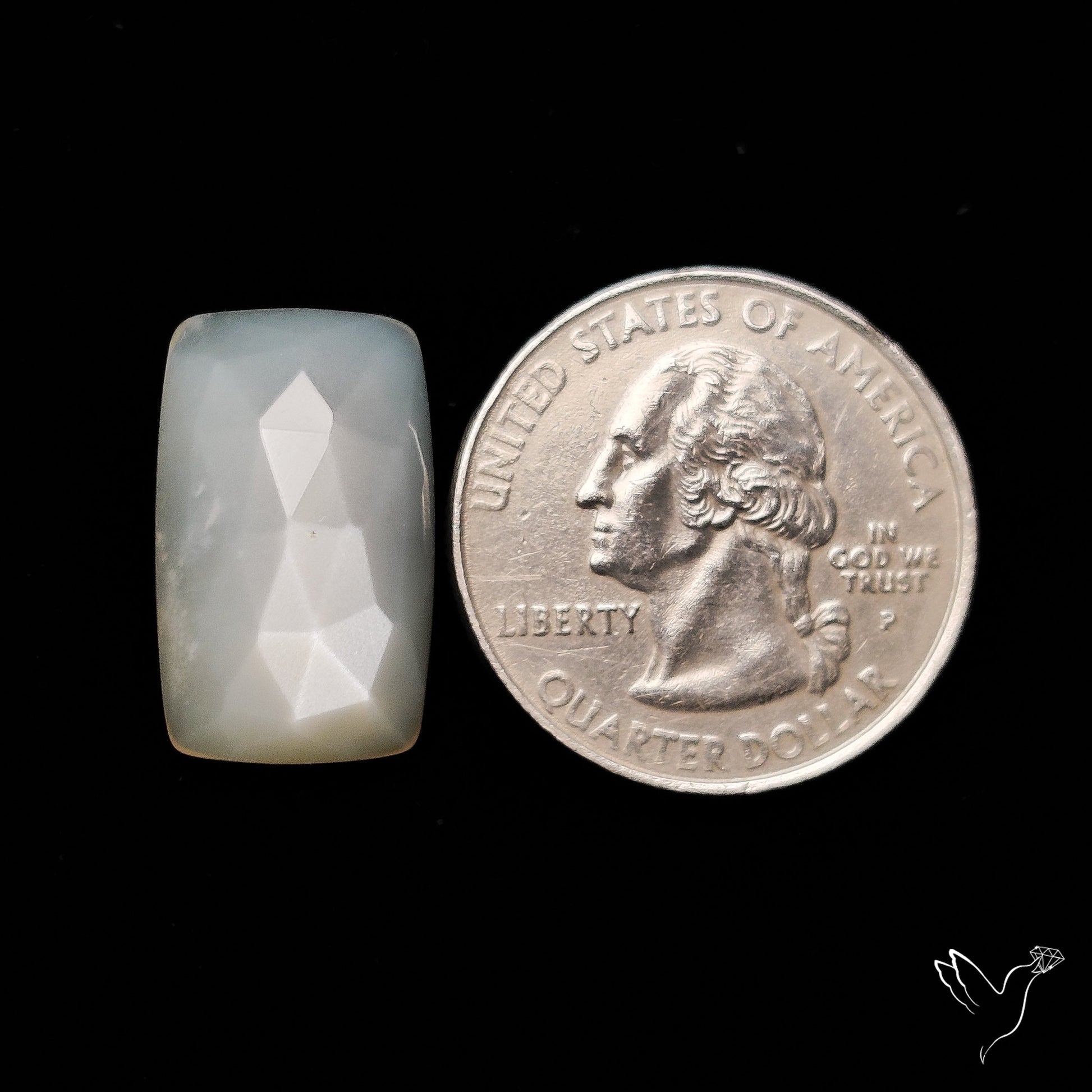Rose Cut White Moonstone