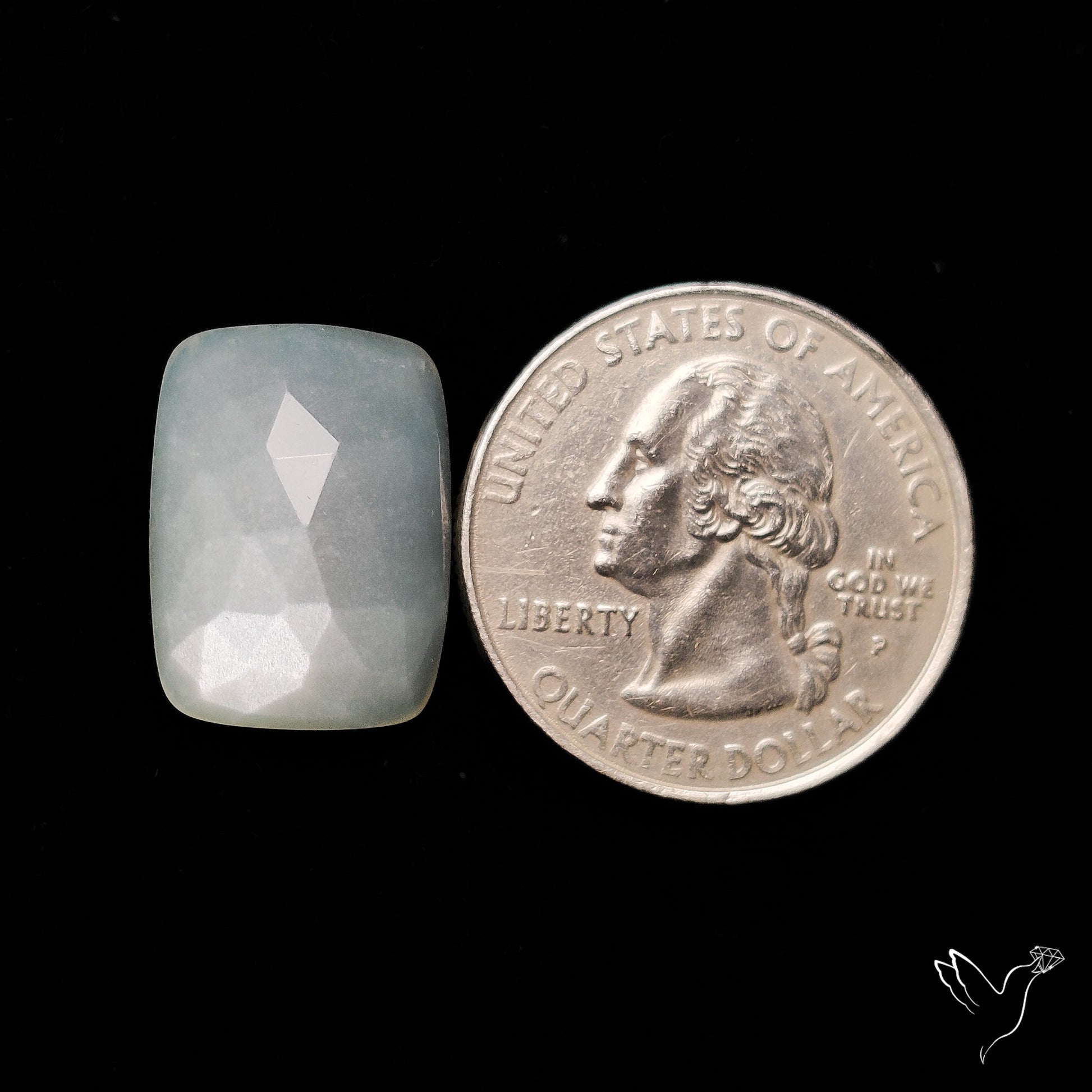 Rose Cut White Moonstone