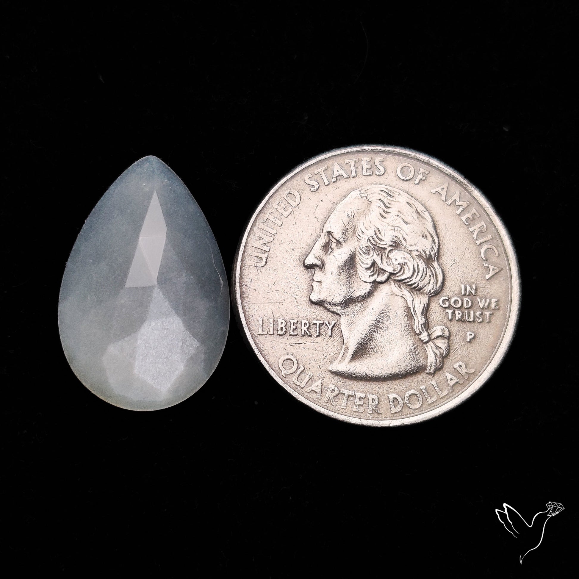 Rose Cut White Moonstone