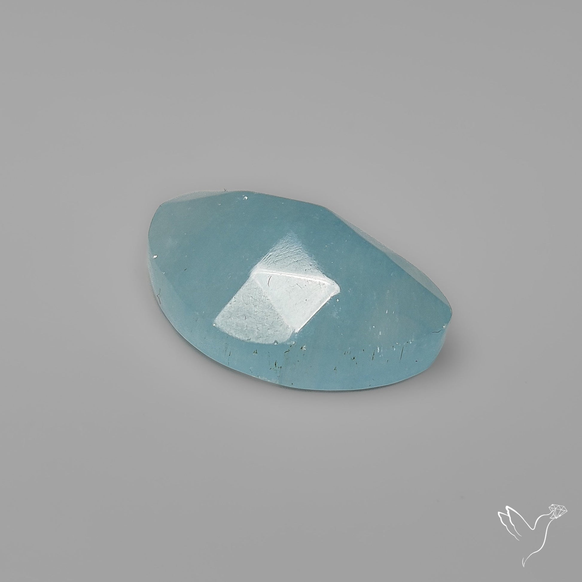 Rare Rose Cut Aqua Fluorite