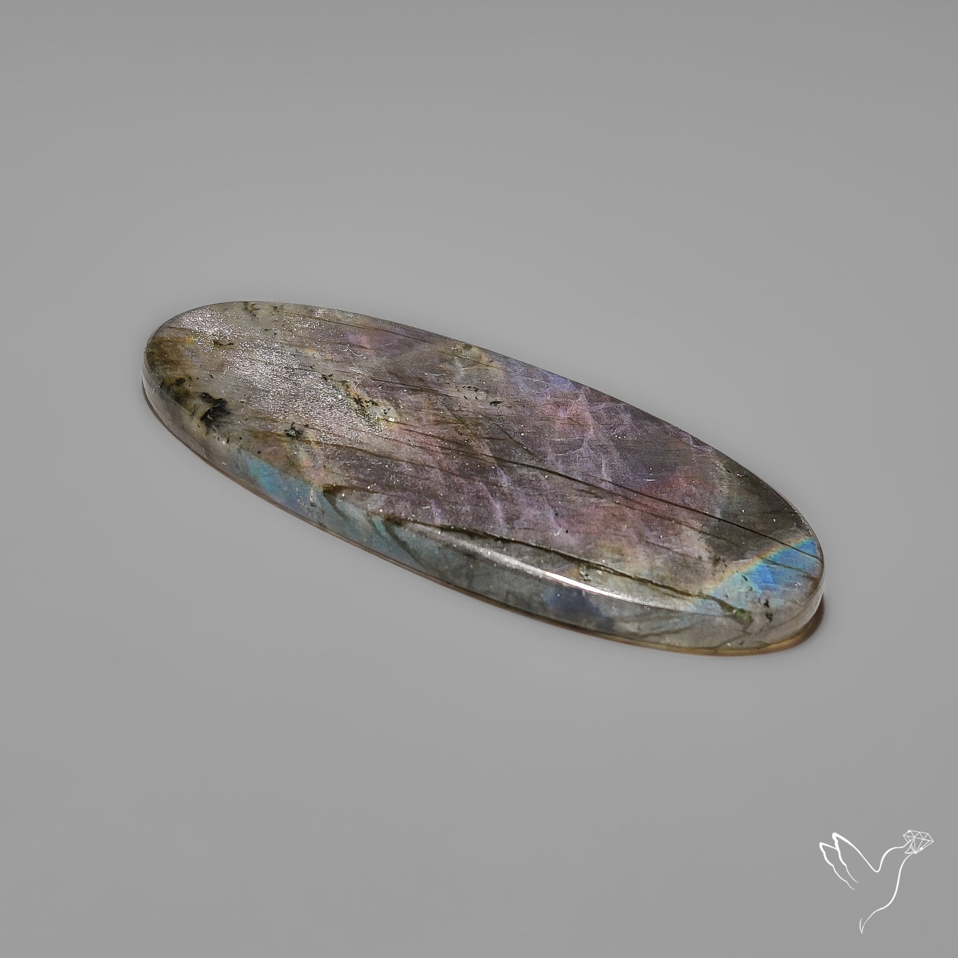 Electric Purple Spectrolite Cabochon