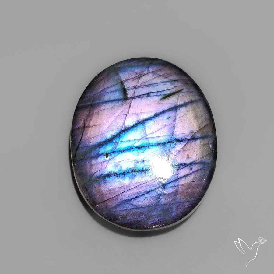 Purple Spectrolite Cabochon