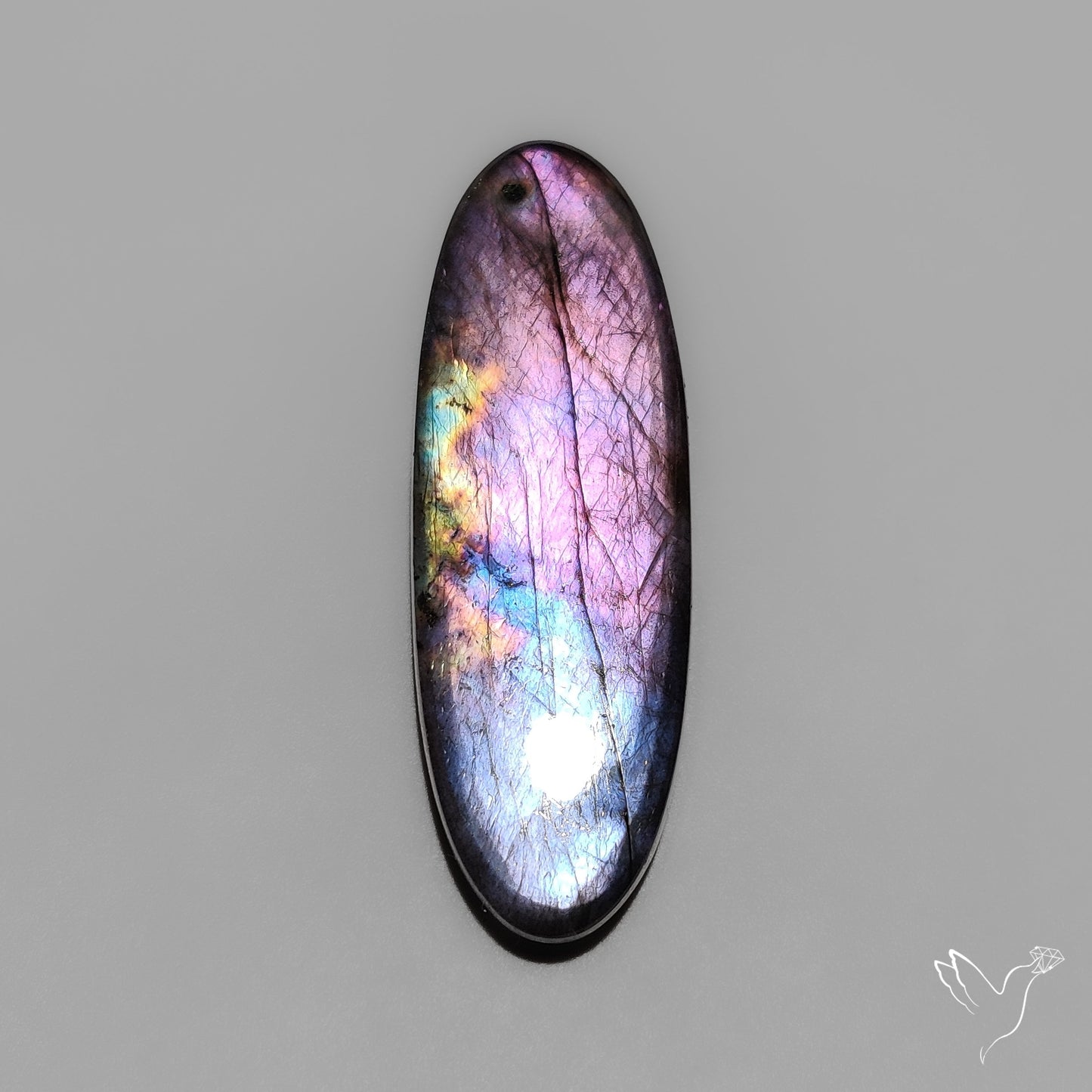 Purple Spectrolite Cabochon
