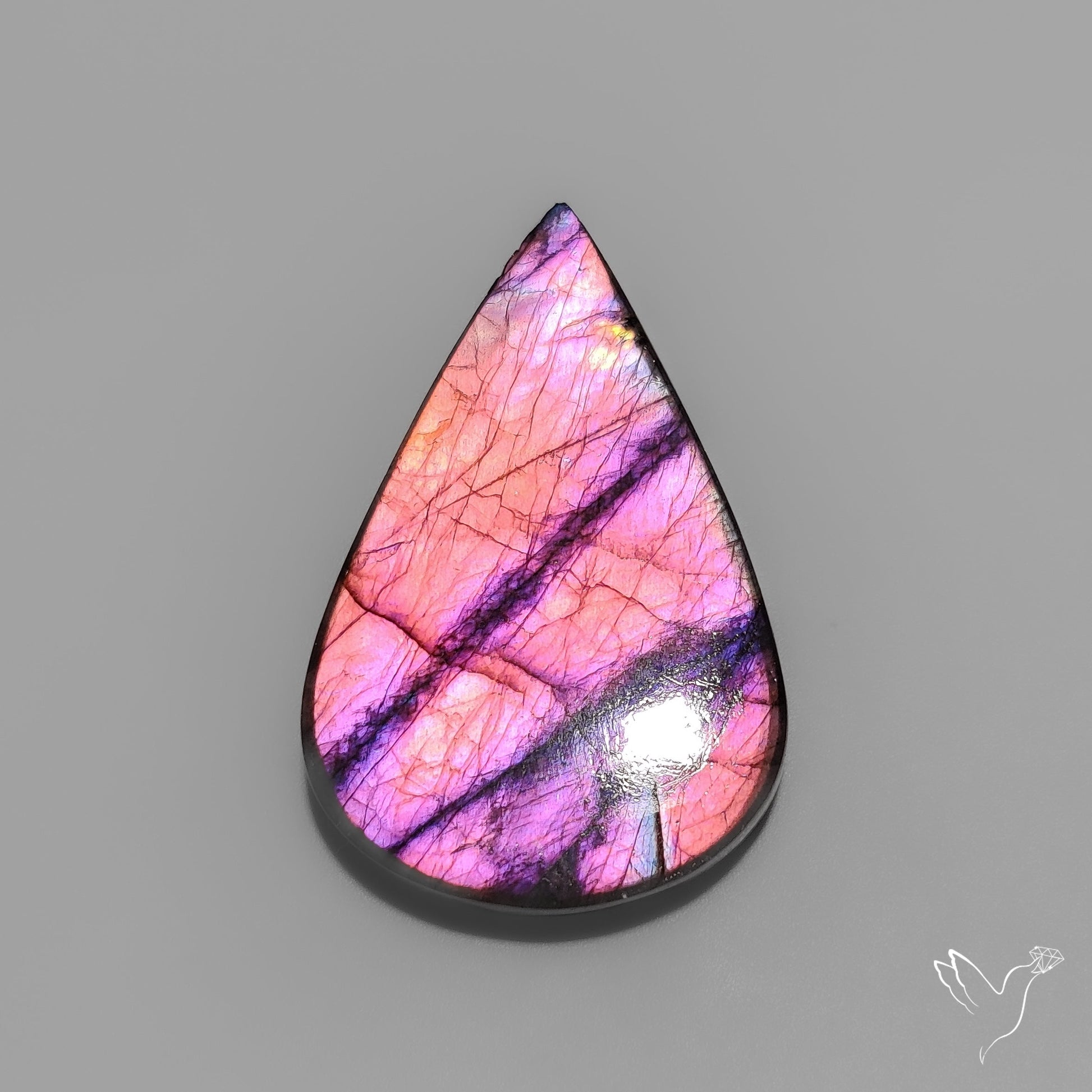Purple Spectrolite Cabochon