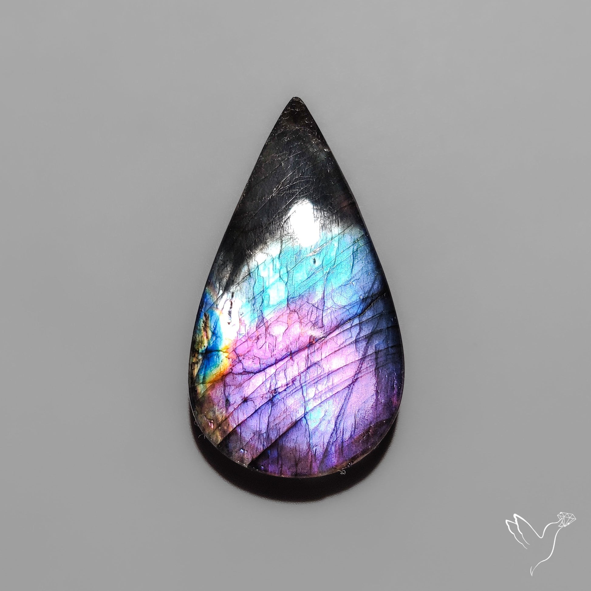 Purple Spectrolite Cabochon