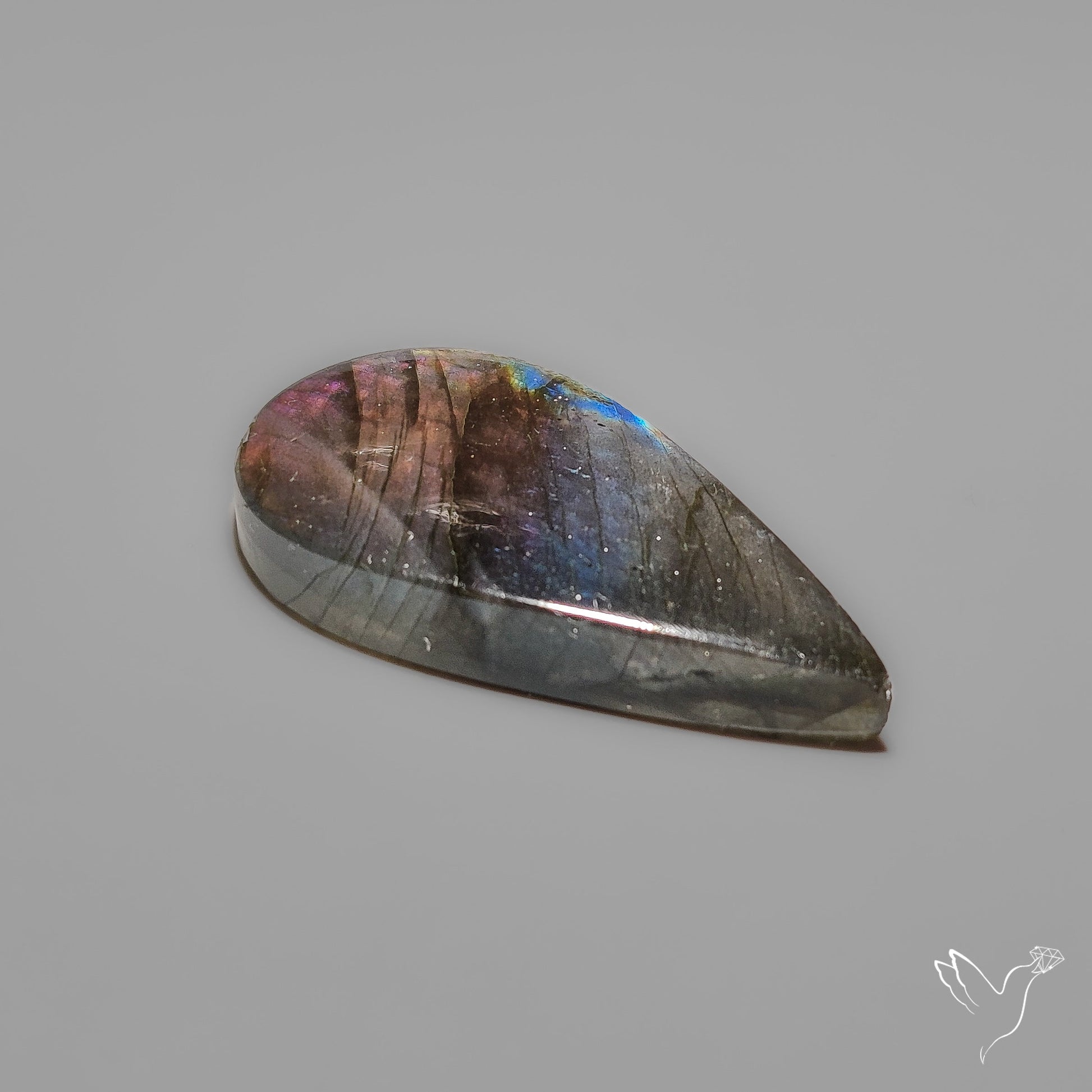 Purple Spectrolite Cabochon