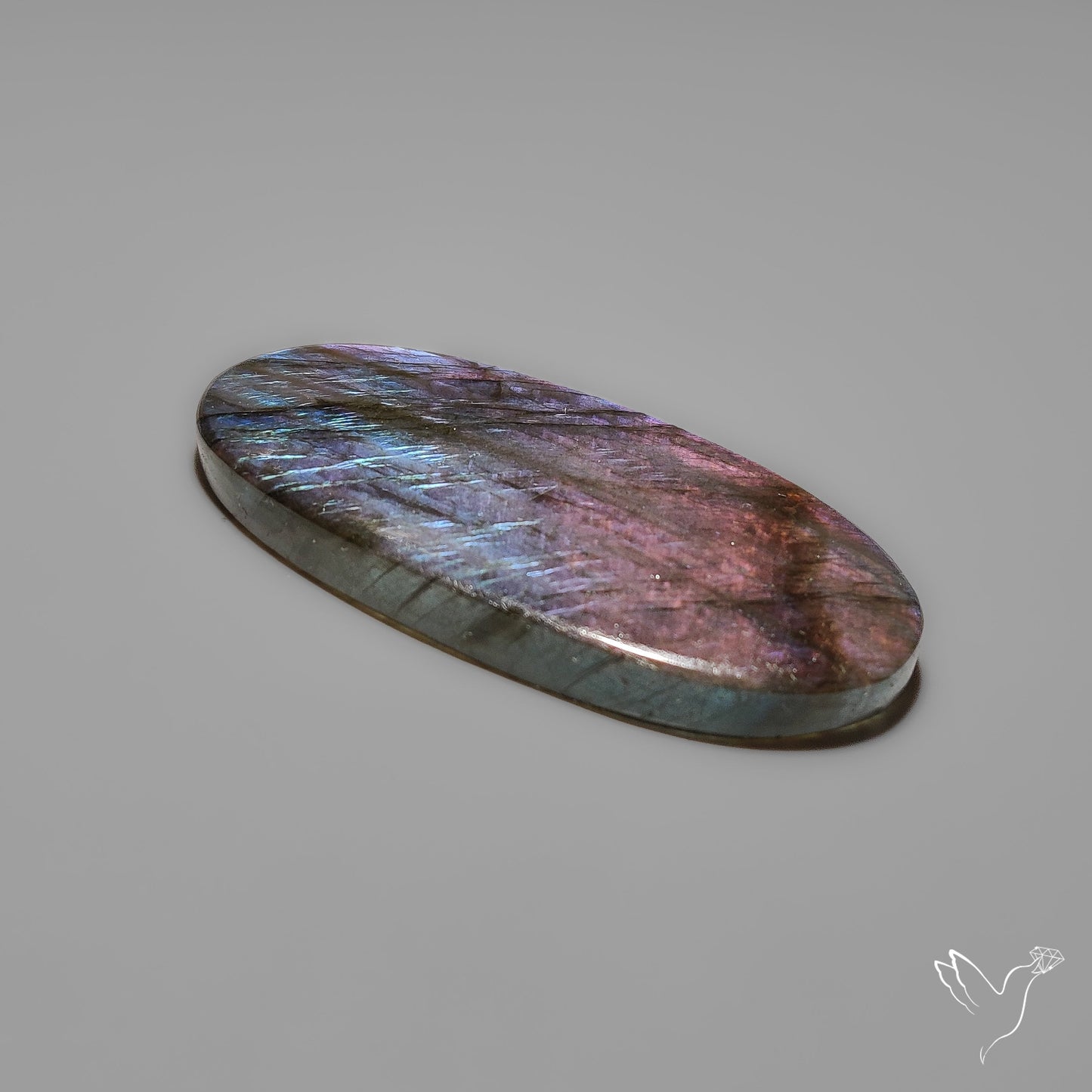 Bicolor (Half Neon Half Purple) Spectrolite Cabochon