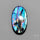 Electric Blue Green Spectrolite Cabochon