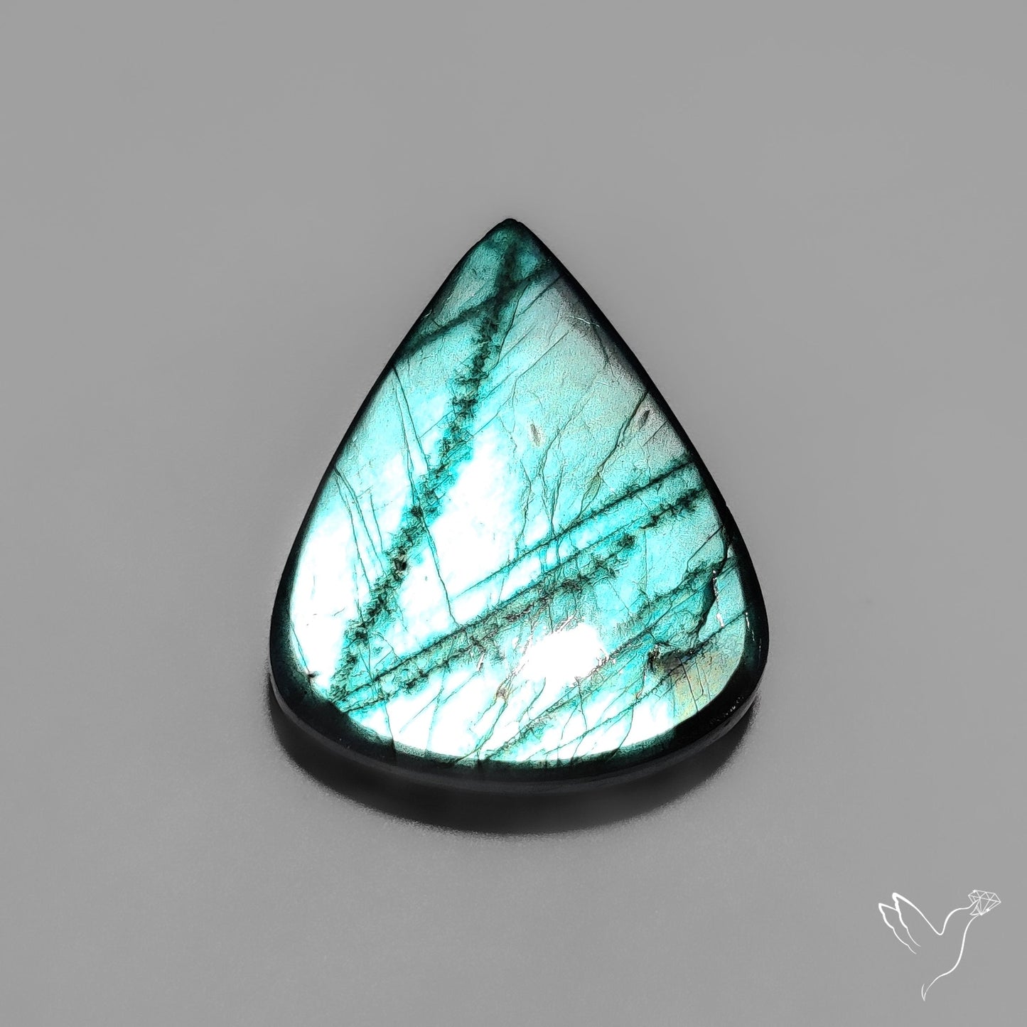Sea Green Spectrolite Cabochon