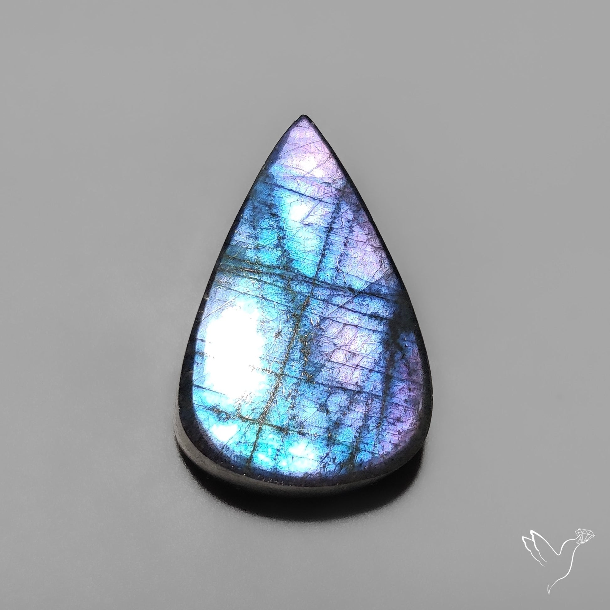 Purple Spectrolite Cabochon