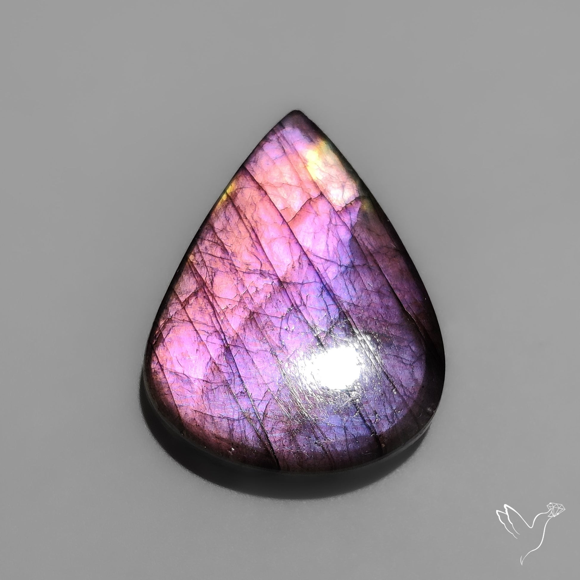 Purple Spectrolite Cabochon