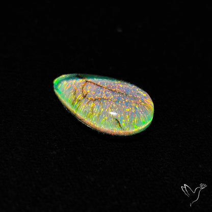 Monarch Opal Doublet Sterling Opal Cabochon