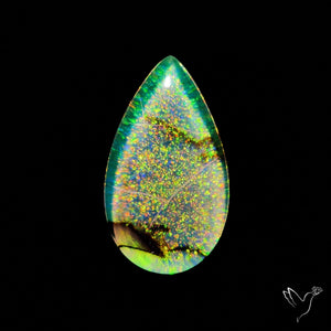Monarch Opal Doublet Sterling Opal Cabochon