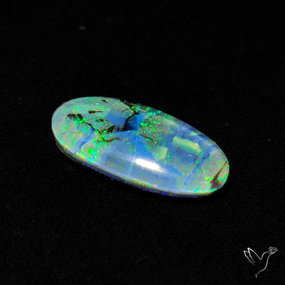 Monarch Opal Doublet Sterling Opal Cabochon