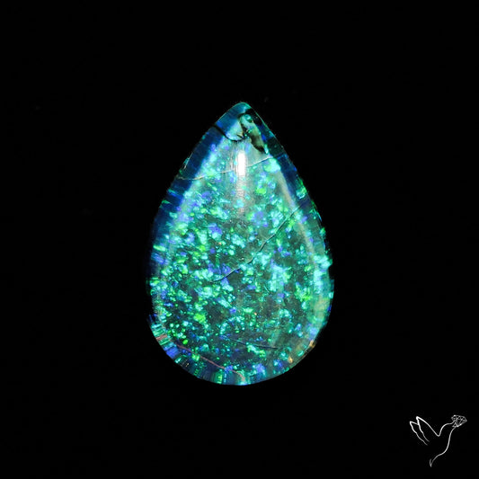 Monarch Opal Doublet Sterling Opal Cabochon