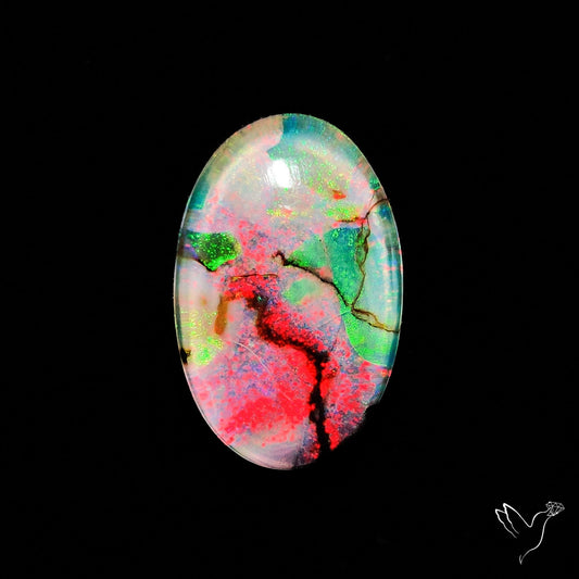Monarch Opal Doublet Sterling Opal Cabochon