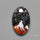 Snow Laden Mountain Artistic Inlay Doublet Cabochon