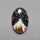 Snow Laden Mountain Artistic Inlay Doublet Cabochon