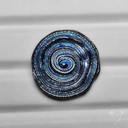 Dichroic Glass Artistic Spiral Carving