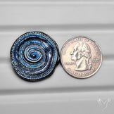 Dichroic Glass Artistic Spiral Carving
