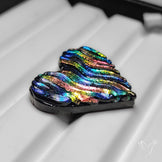 Dichroic Glass Artistic Spiral Carving