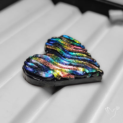 Dichroic Glass Artistic Spiral Carving