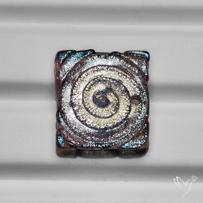 Dichroic Glass Artistic Spiral Carving