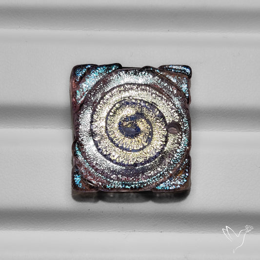 Dichroic Glass Artistic Spiral Carving