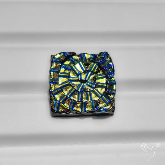 Dichroic Glass Artistic Spiral Carving