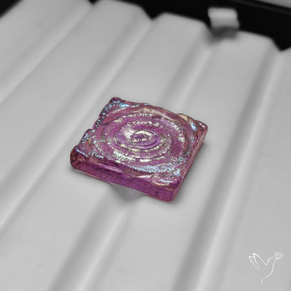 Dichroic Glass Artistic Spiral Carving
