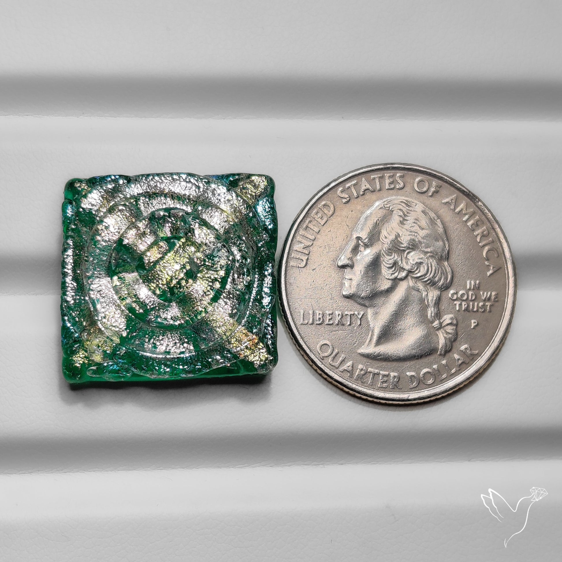 Dichroic Glass Artistic Spiral Carving