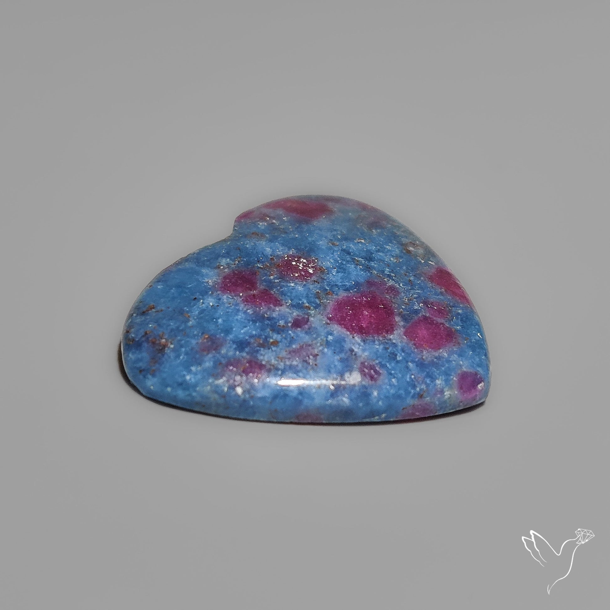 Ruby In Kyanite Heart Carving