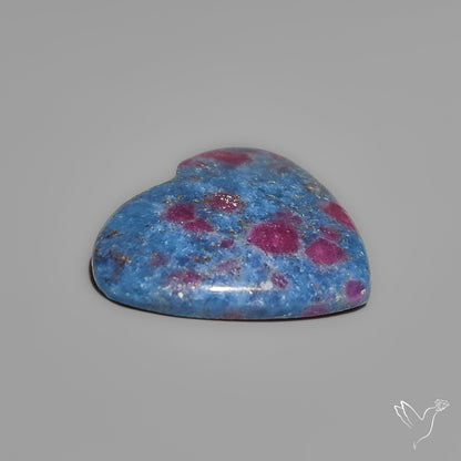 Ruby In Kyanite Heart Carving