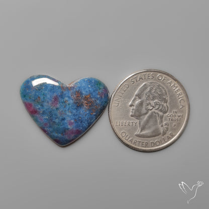 Ruby In Kyanite Heart Carving