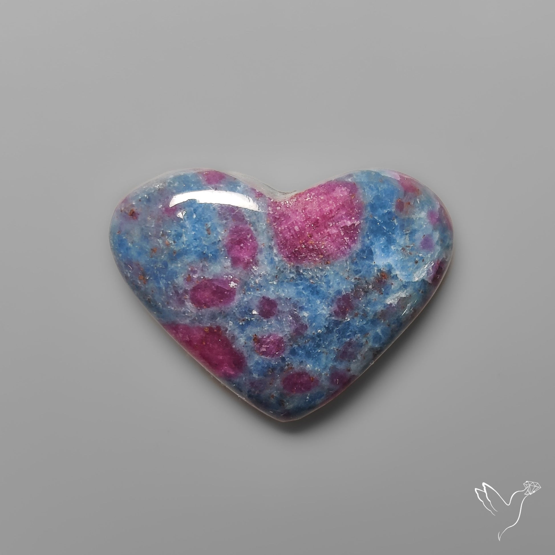 Ruby In Kyanite Heart Carving