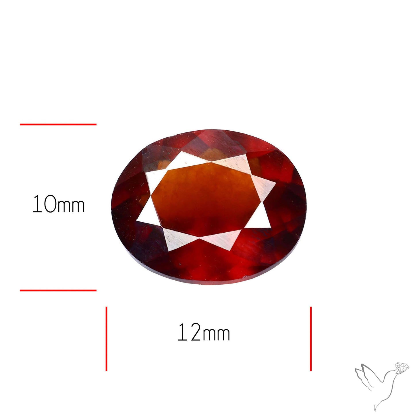 Ceylon Hessonite Garnet Faceted