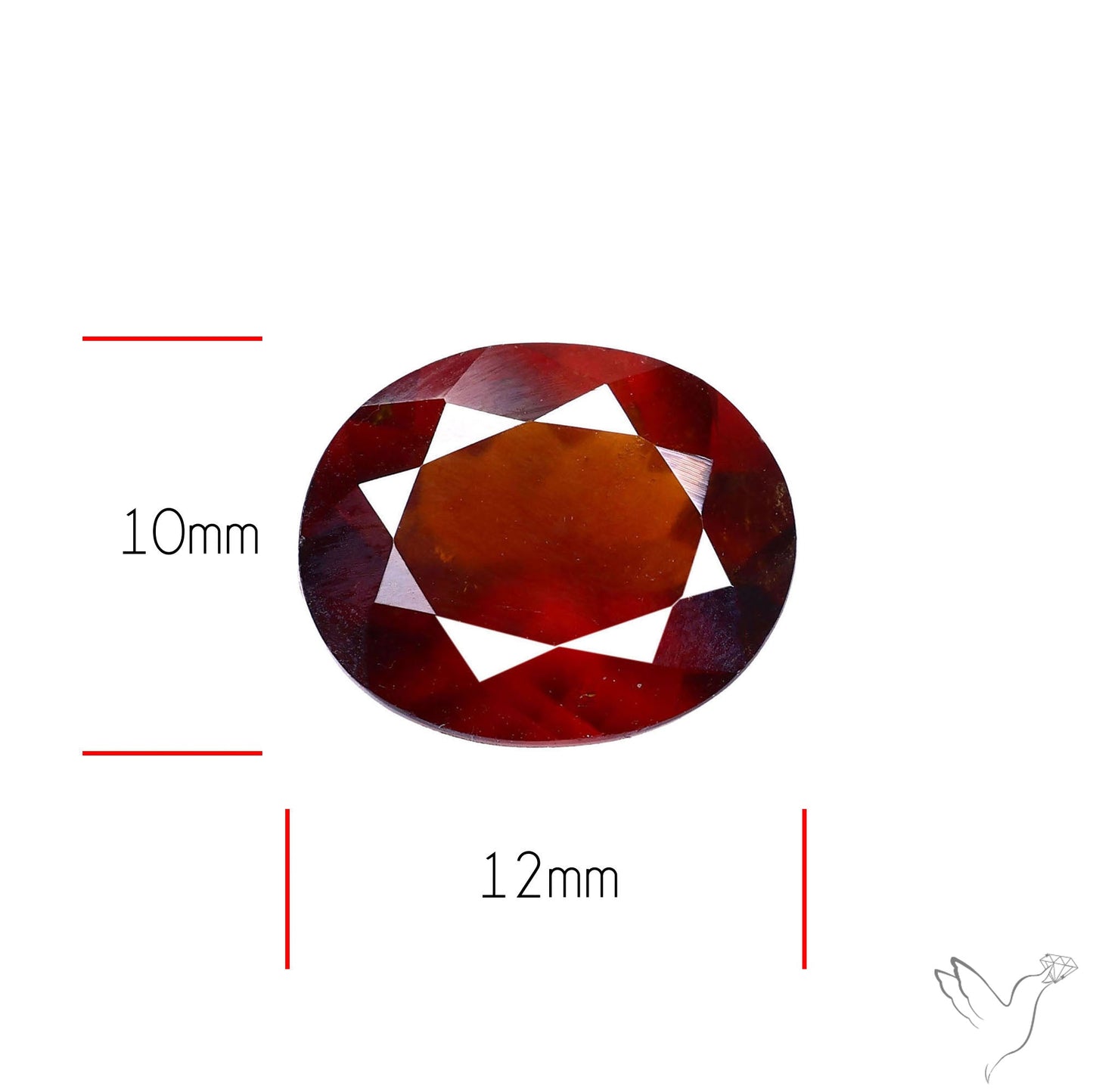 Ceylon Hessonite Garnet Faceted