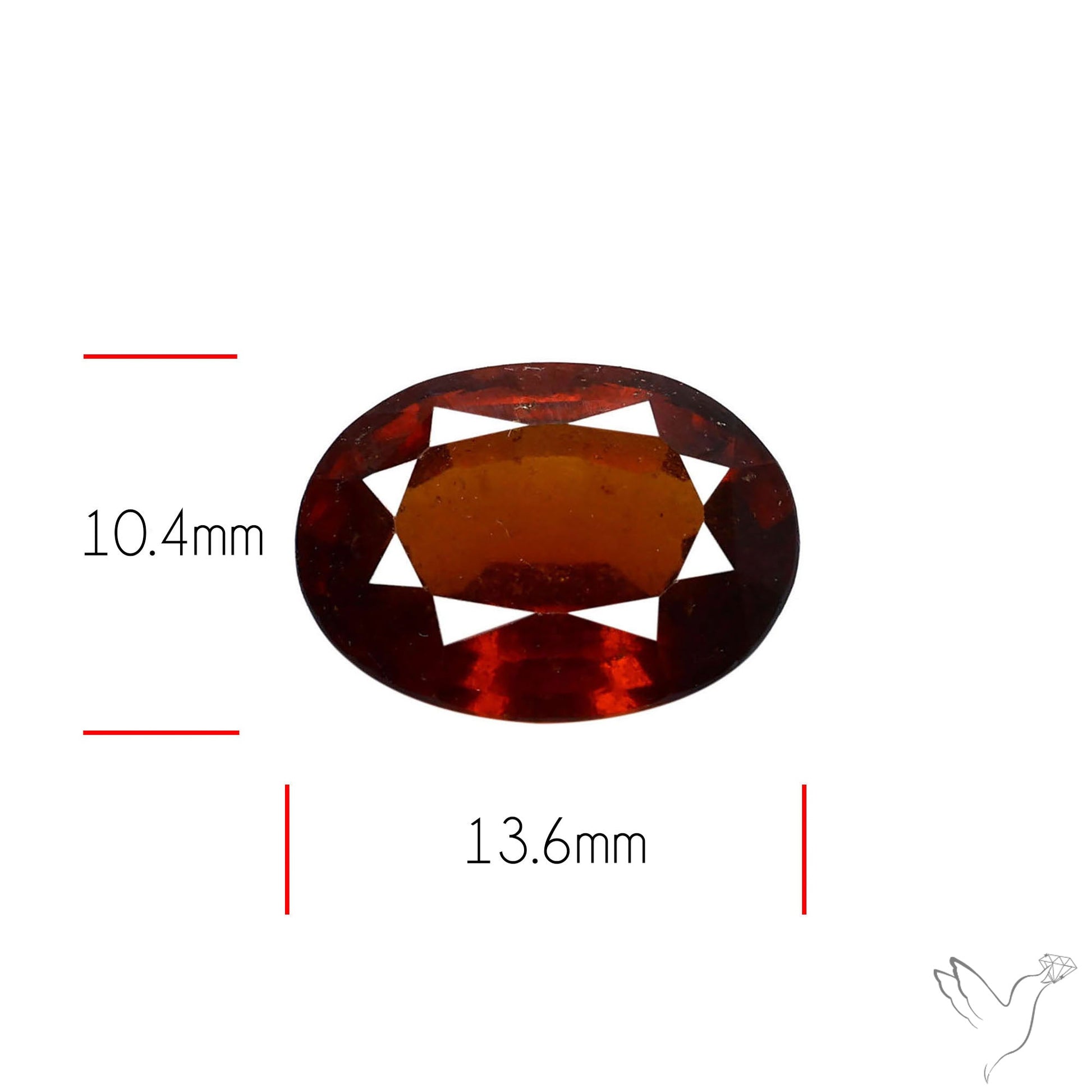 Ceylon Hessonite Garnet Faceted