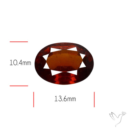 Ceylon Hessonite Garnet Faceted