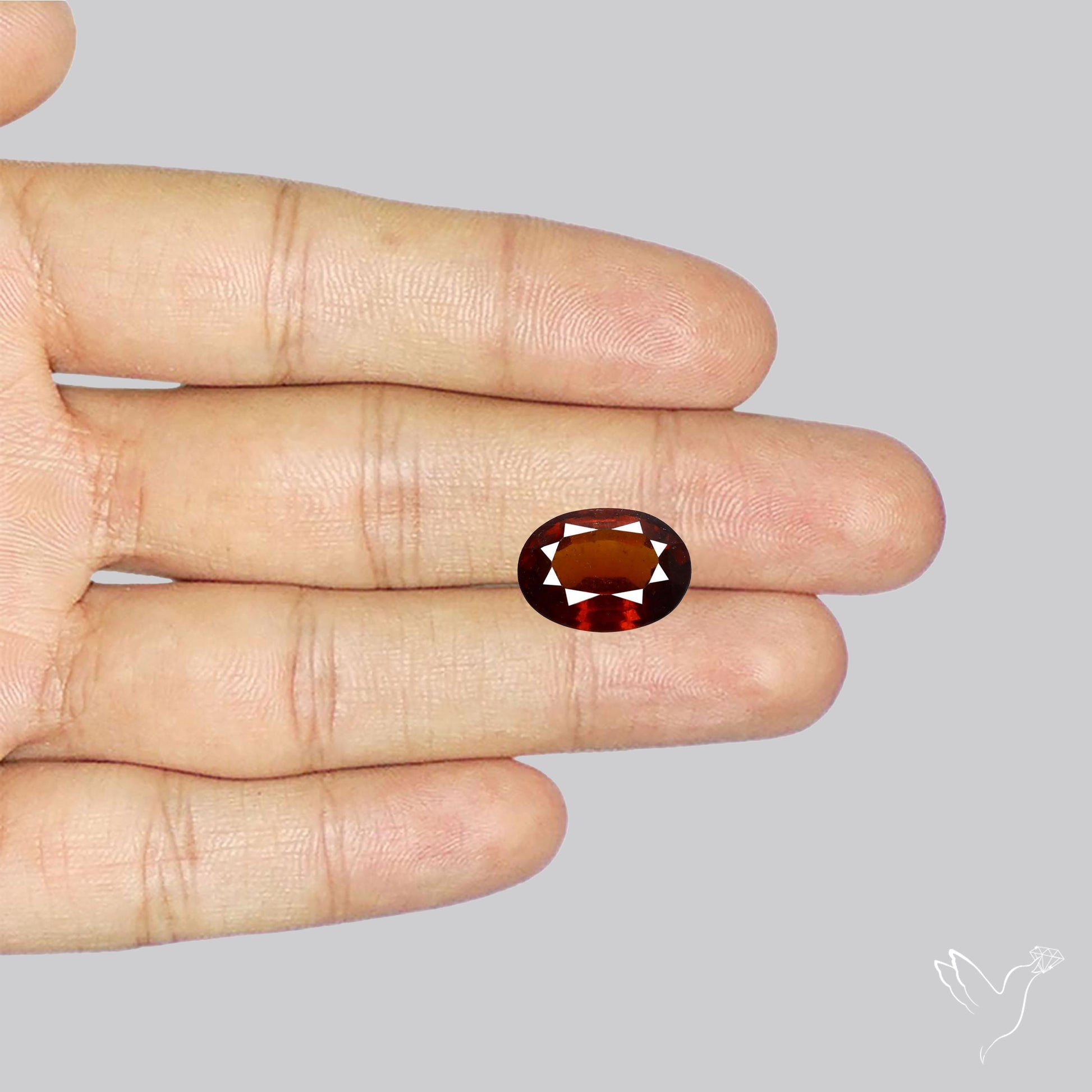 Ceylon Hessonite Garnet Faceted