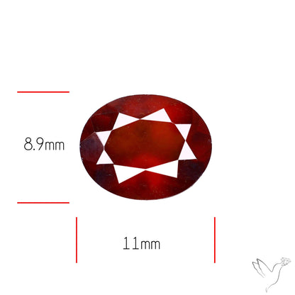 Ceylon Hessonite Garnet Faceted