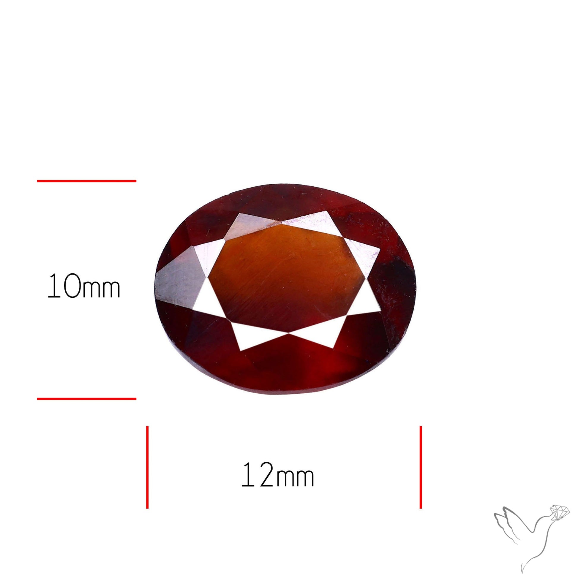 Ceylon Hessonite Garnet Faceted