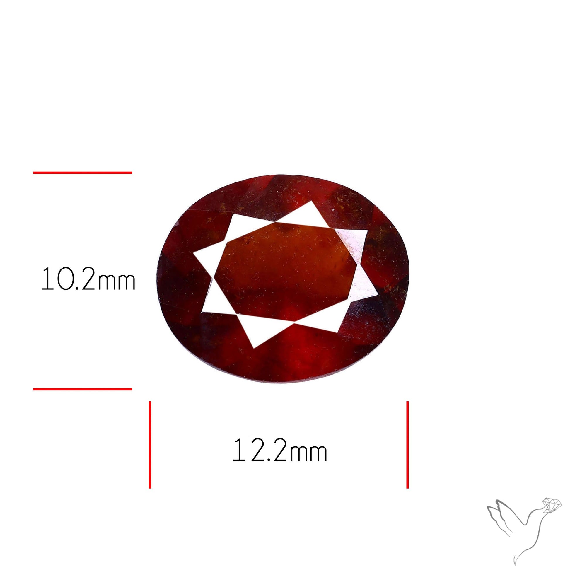 Ceylon Hessonite Garnet Faceted