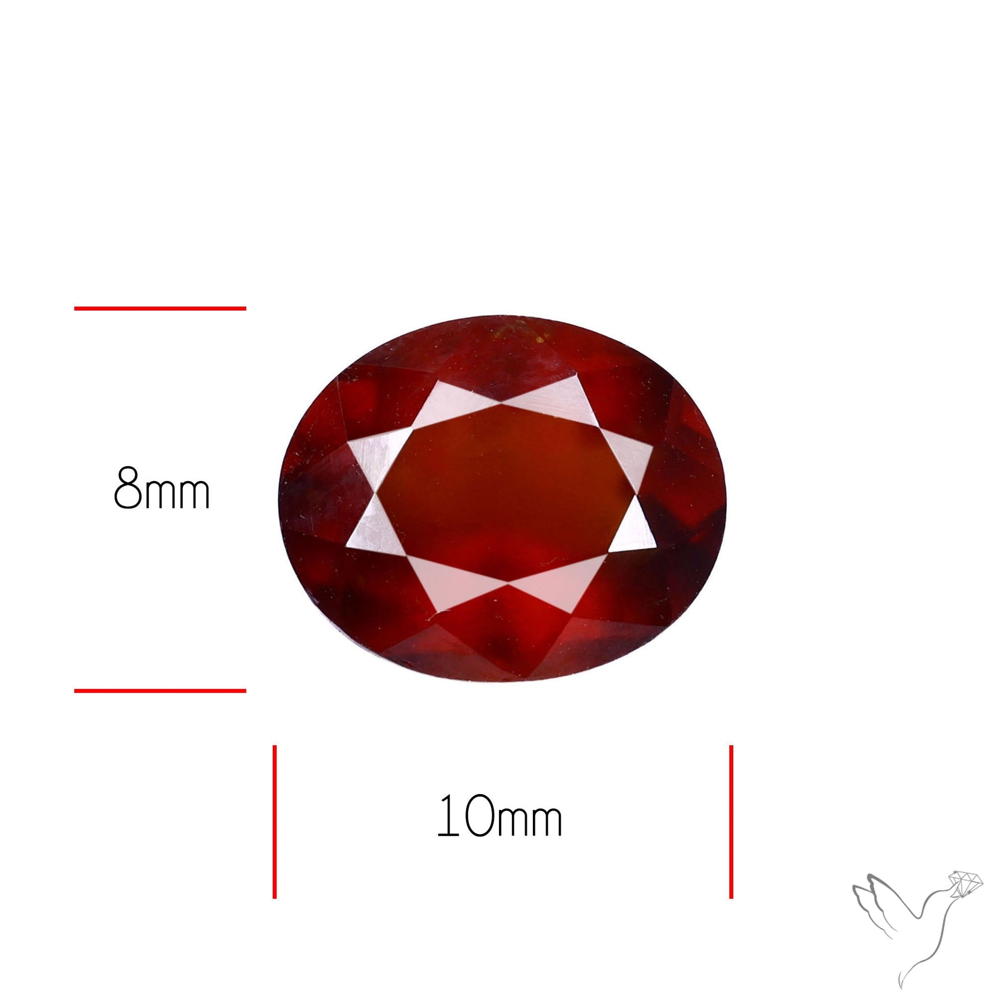 Ceylon Hessonite Garnet Faceted