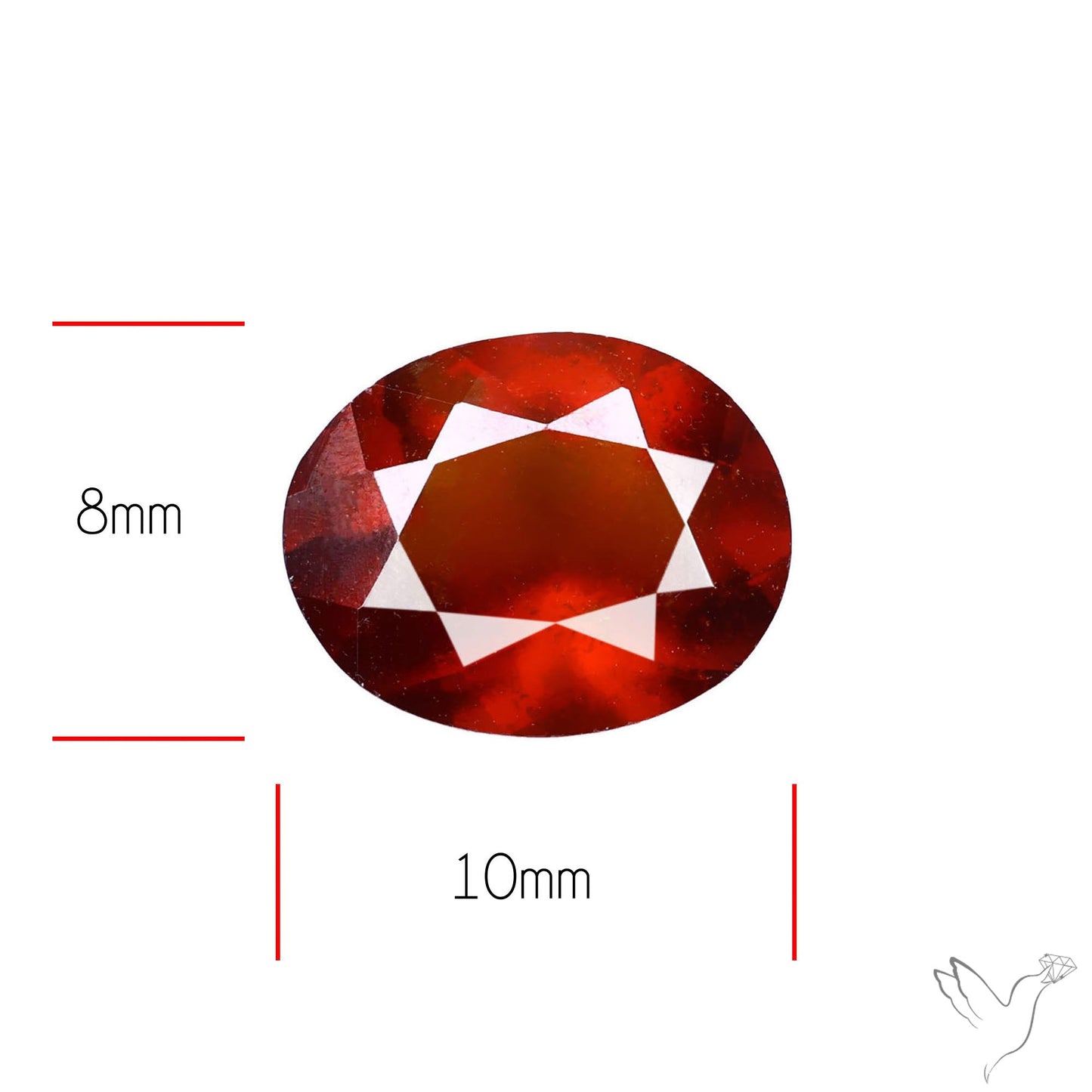 Ceylon Hessonite Garnet Faceted