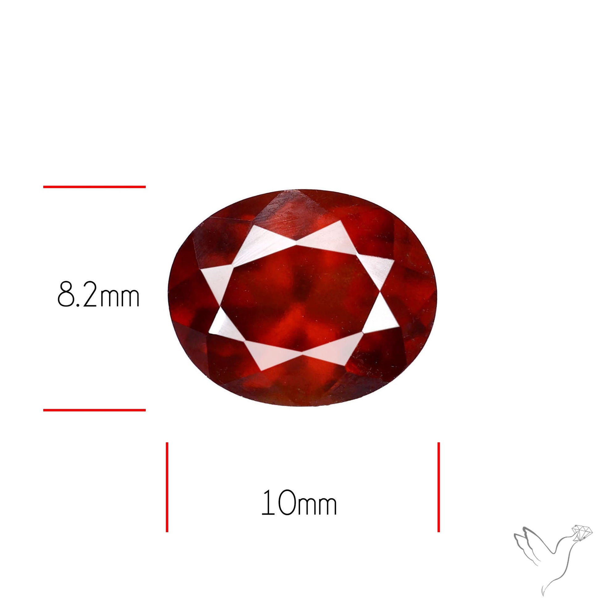 Ceylon Hessonite Garnet Faceted