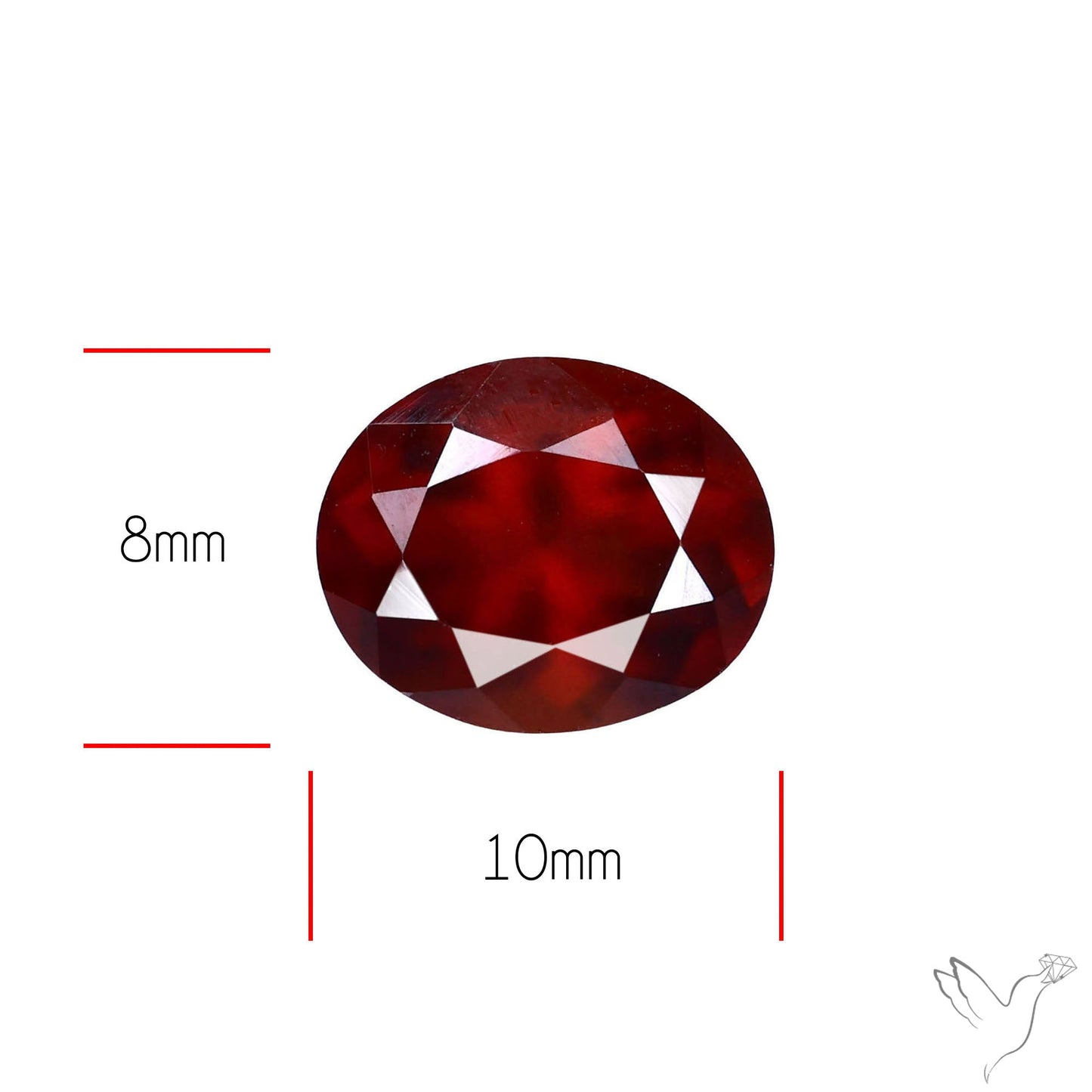 Ceylon Hessonite Garnet Faceted