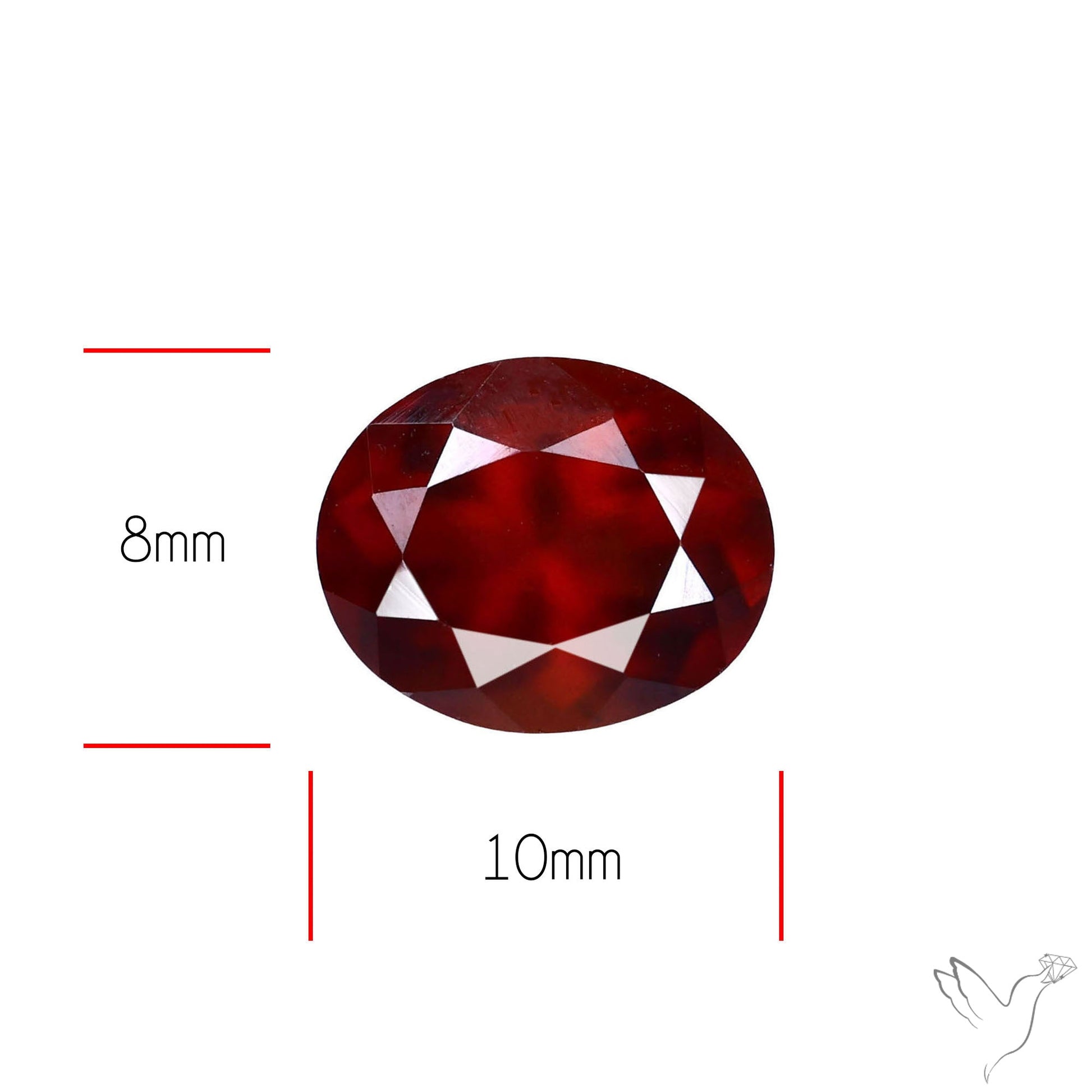 Ceylon Hessonite Garnet Faceted